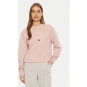 Tommy Hilfiger Džemperis Modern Script WW0WW43844 Rožinė Regular Fit