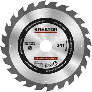 Pjovimo diskas Kreator, 210 mm x 30 mm