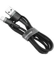 Juodas USB-A - Lightning 1.5A 200cm laidas "Baseus Cafule"