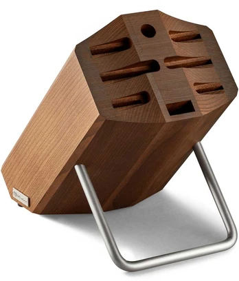 6 peilis and 2 accessories block