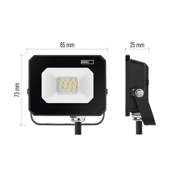 Led prožektorius Simpo 10w 4000k Ip65 1000lm, neutrali balta