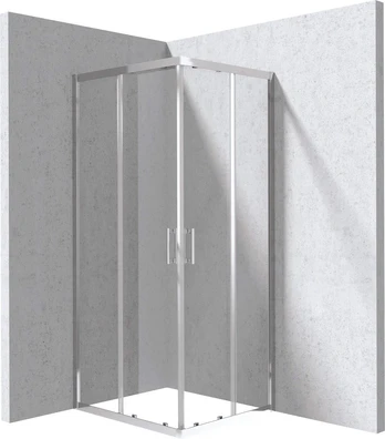 Rectangular shower enclosure 80x90 cm