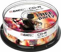 Emtec CD-R 700 MB 52x 25 vnt (ECOC802552CB) kaina