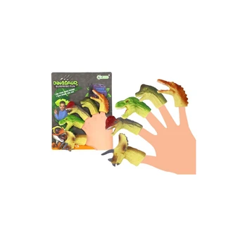 Lean Dinozaurų guminės sensorinės pirštų lėlės