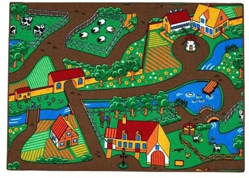 Rebel Roads Legetæppe - Bondegård - 95 x 133 cm
