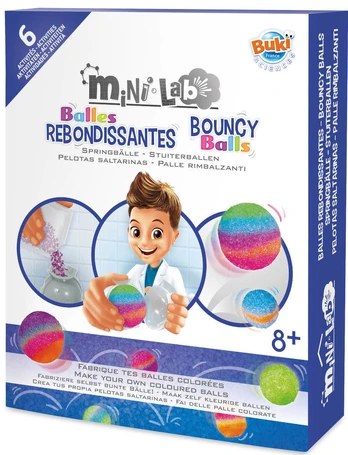 Eksperimentinis rinkinys, Guminiai rutuliai, Buki Mini Lab