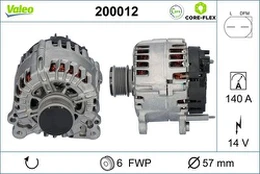 VALEO VAL200012 Alternator kaina