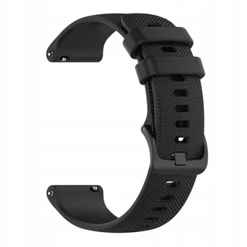 „BestAccessories" silikoninis laikrodžio dirželis 18 mm, juodas