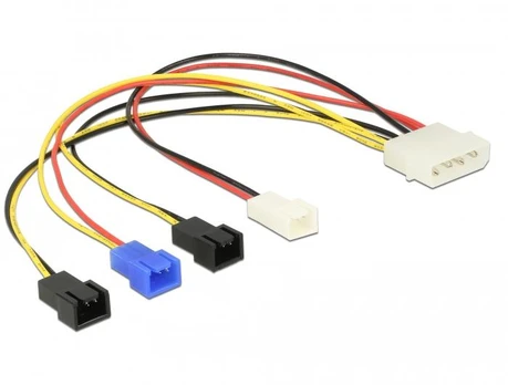 Delock Molex - 2-pin x4, 0.2m, Multicolor (85516)