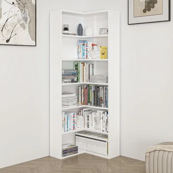 Lentyna Adel 5 Shelf Corner, balta