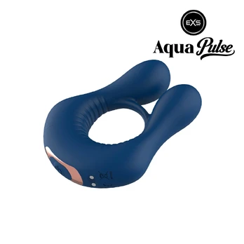 EXS AquaPulse Poseidon Vibrating Performance Ring Blue - Hydro Technology