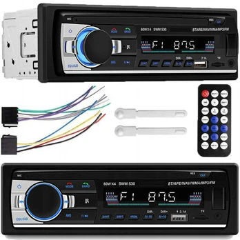 Automobilinė radija 1-DIN su Bluetooth ir USB