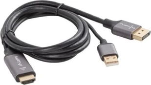 HDMI kabelis(M)->DISPLAYPORT(M) 1M 4K JUODA LANBERG