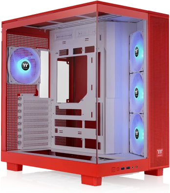 Thermaltake View 380 XL TG ARGB , Tower-case - red, Tempered Glass x 2