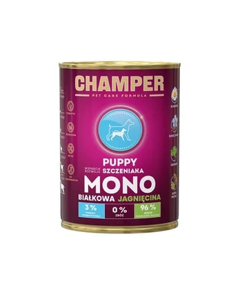 CHAMPER Puppy Ėrienos monoproteinų ėdalas šuniukams 400 g