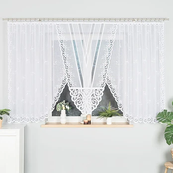 Markizeta užuolaida Rozalia, 450x160 cm, balta