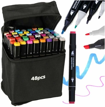 RoGer Double-sided alcohol markers 48pcs.