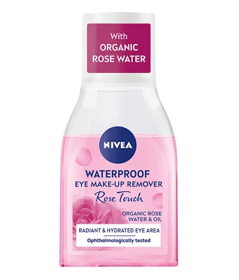 Nivea Rose Touch Waterproof Eye Make-Up Remover 100 ml Akių makiažo valiklis