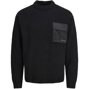 Megztinis vyrams, Juoda, JCOMETRO KNIT MOCK NEC