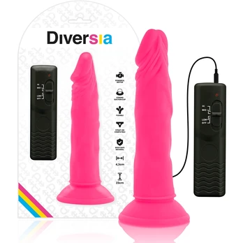 Dildo DIVERSIA FLEXIBLE VIBRING DILDO 23 cm