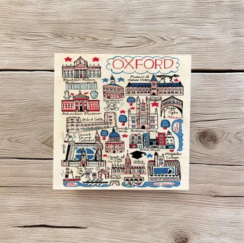 Julia Gash Wooden Coaster - Oxford