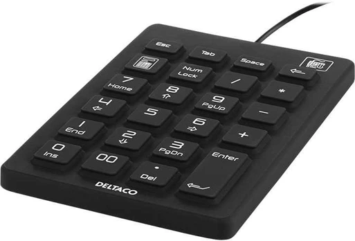 DELTACO TB-510 - Klaviatūra - USB - sort