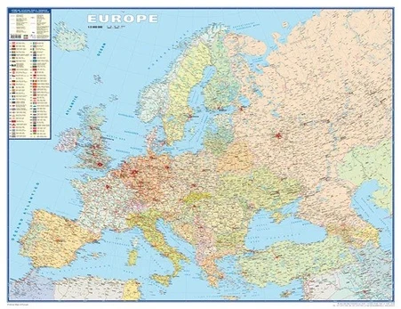 Europos politinis žemėlapis (sieninis)
