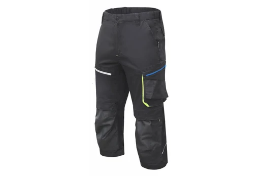 Bridžai HOGERT WORKWEAR Reetz, 58% medvilnė, 40% poliesteris, 2% elastanas, juoda spalva, 2XL (56) d