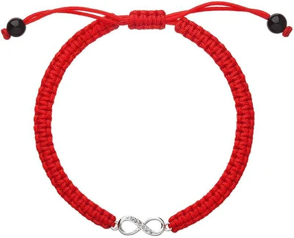 Evolution Group Raudona Kabbalah Bracelet Infinity 13002.3