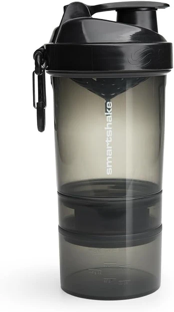 SmartShake Original 2go 600ml + 2 talpos (Black)