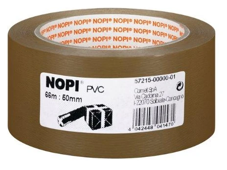 tesa NOPI Pack PVC geprägt 66m 50mm braun