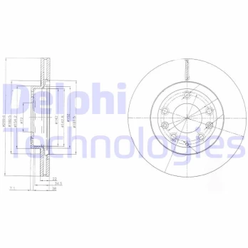Stabdžių diskas DELPHI BG4141