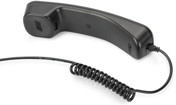 Mikrofonas Assmann Digitus Skype Usb Handset DA-70772, juoda