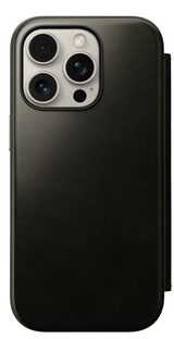 Dėklas Nomad Nomad Leather Folio, žalias chrome - iPhone 16 Pro