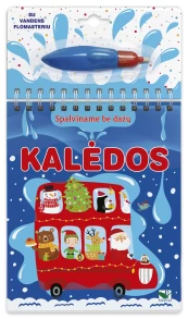 Spalviname be dažų. Kalėdos (su vandens flomasteriu) kaina