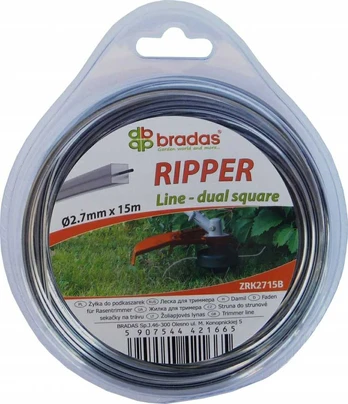 Bradas ŻYŁKA TNĄCA RIPPER DUAL 2.7*15m/KWADRAT /BL.