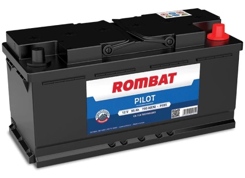 Akumuliatorius ROMBAT PILOT, 12 V, 95 Ah, 750 A, L5, 353 x 175 x 190 mm