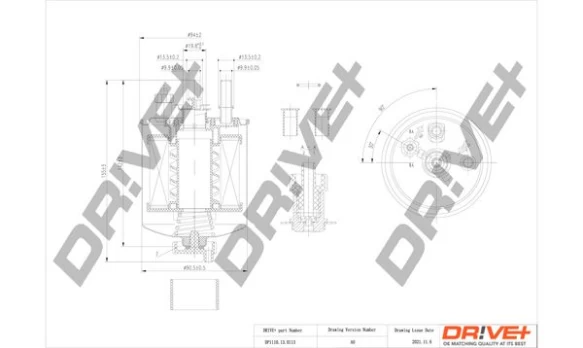 Kuro filtras Dr!ve+ DP1110.13.0113