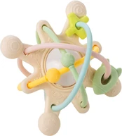 NATTOU Silicone galaxy rattle pastel colors kaina