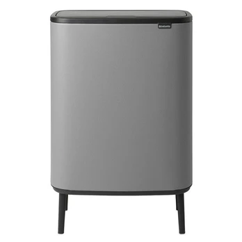 Šiukšlių dėžė Brabantia Bo Touch Bin Hi 60L, mineral concrete grey 130281