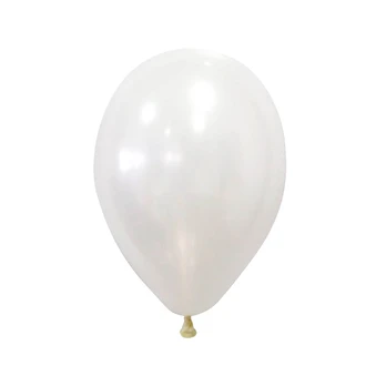 Balti perlamutriniai balionai (10 vnt./30 cm)