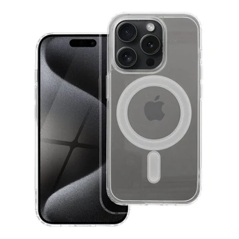 Dėklas Oem Clear Mag Cover case compatible with MagSafe for IPHONE 15 PRO