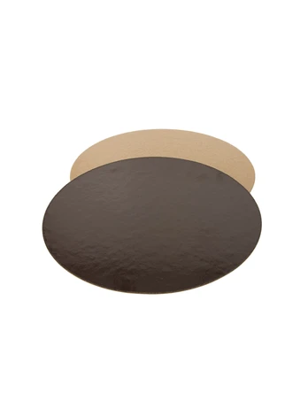 Padėklas tortui 28 cm dvipusis rudas/vanilinis