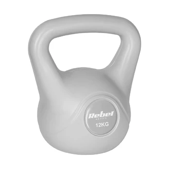 Kettlebell bitumiczny 12 kg pilka REBEL ACTIVE