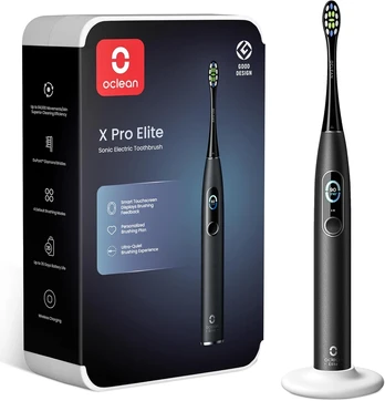 Oclean Elektrinis dantų šepetėlis X Pro Elite Juodas