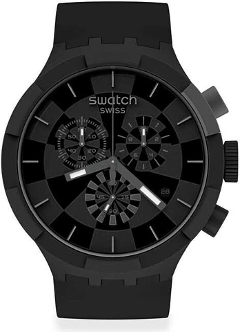 Laikrodis SWATCH modelis CHECKPOINT Juodas