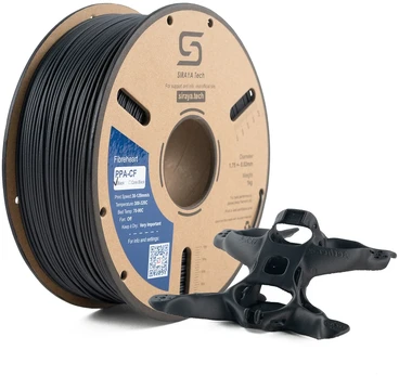 Siraya Tech – PPA-CF plastikas 1kg 1.75mm - Juodas