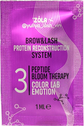 EMOTION COLOR LAB laminavimo priemonė 03 – PEPTIDE BLOOM THERAPY (pakeliuose, 3 x 1 ml)