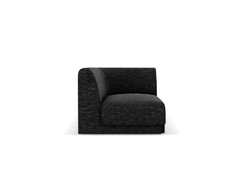 Modulinės sofos dalis - kampas, Miley, 1 sėdynė, 90x90x70, Antracito spalvos
