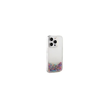 „iLike iPhone 15 Pro“ silikoninis dėklas, blizgantis „Apple Rainbow“.